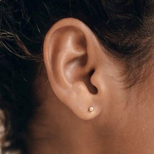 #U11 New Ball Gold Stud Earrings Minimalistic